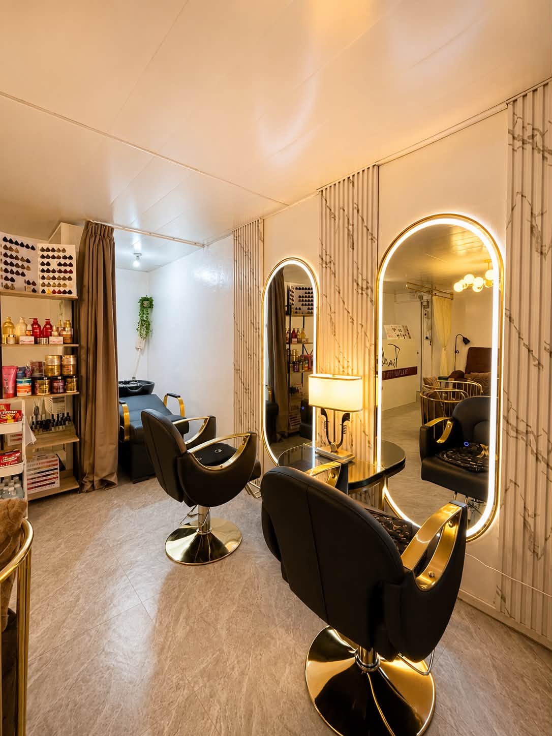 Timeless Beauty Lounge styling stations